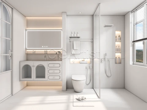 Modern bathroom 48 3D Model