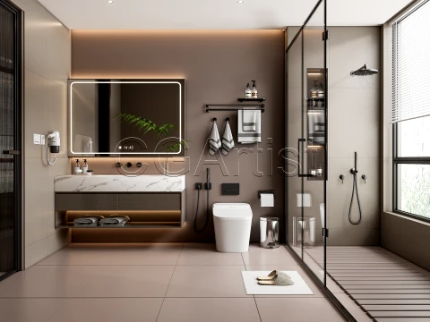 Modern bathroom 54 3D Model