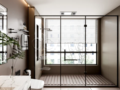 Modern bathroom 54 3D Model