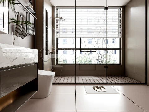 Modern bathroom 54 3D Model