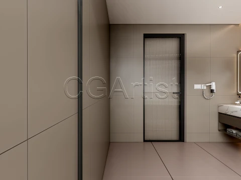 Modern bathroom 54 3D Model