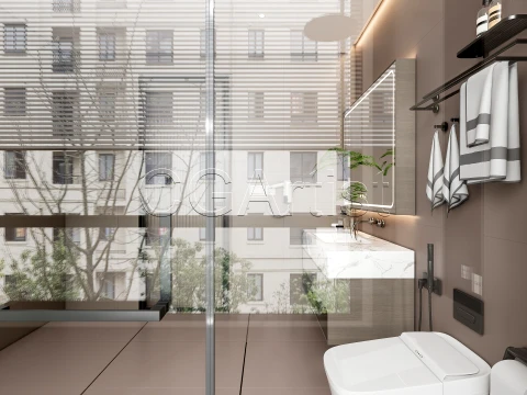 Modern bathroom 54 3D Model