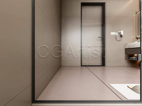 Modern bathroom 54 3D Model