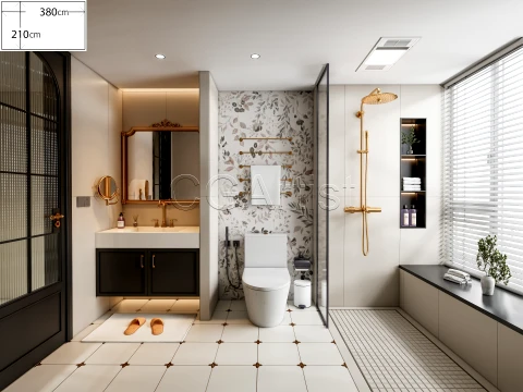 Modern bathroom 56 3D Model