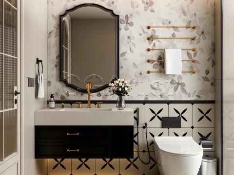 Modern bathroom 59 3D Model
