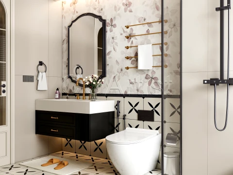 Modern bathroom 59 3D Model