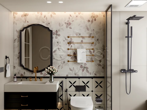 Modern bathroom 59 3D Model