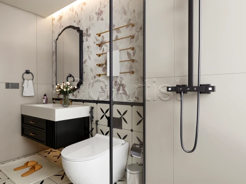 Modern bathroom 59 3D Model