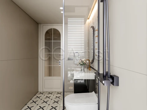 Modern bathroom 59 3D Model