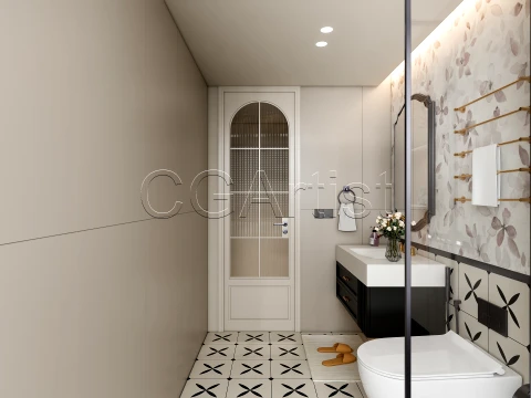 Modern bathroom 59 3D Model