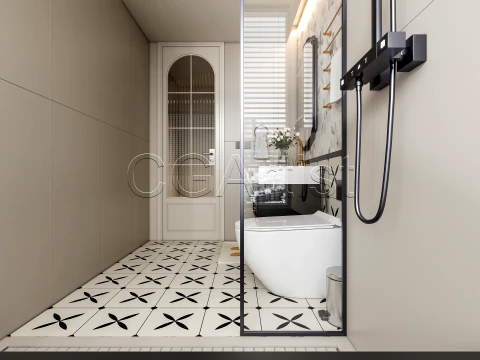 Modern bathroom 59 3D Model