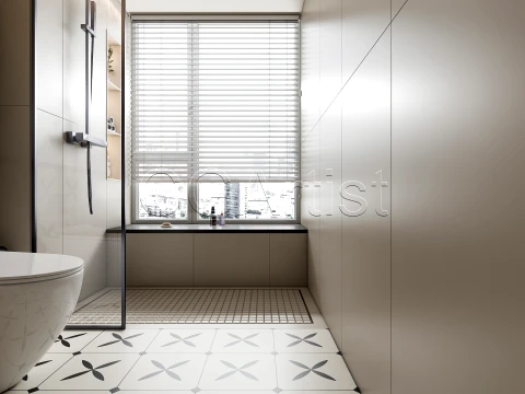 Modern bathroom 59 3D Model