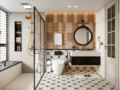 Modern bathroom 62 3D Model