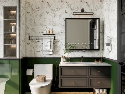 Modern bathroom 63 3D Model
