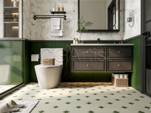 Modern bathroom 63 3D Model