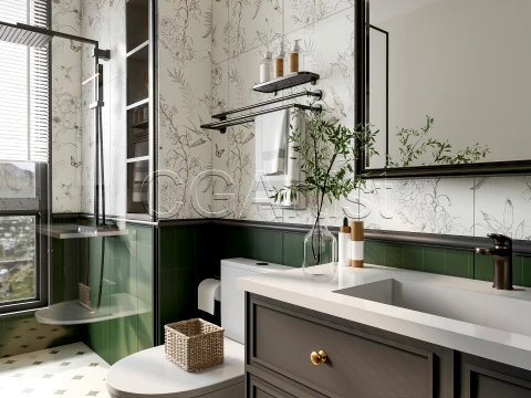 Modern bathroom 63 3D Model