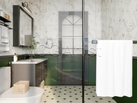 Modern bathroom 63 3D Model