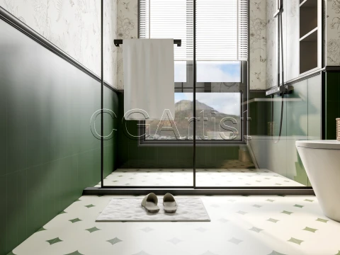 Modern bathroom 63 3D Model