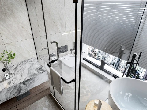 Modern bathroom 64 3D Model