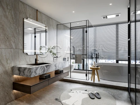Modern bathroom 64 3D Model