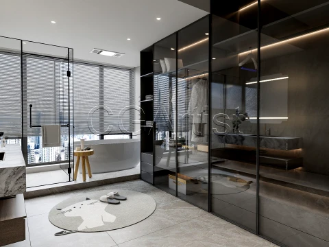 Modern bathroom 64 3D Model
