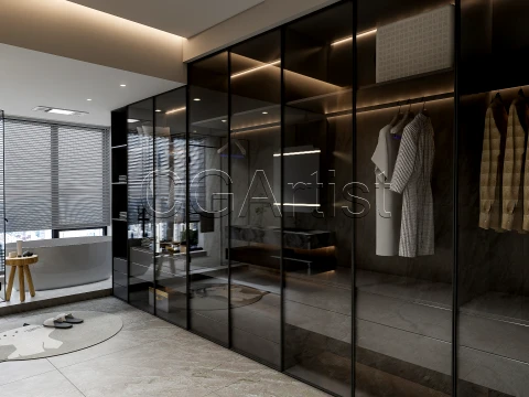 Modern bathroom 64 3D Model