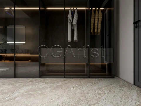 Modern bathroom 64 3D Model