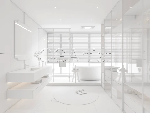 Modern bathroom 64 3D Model