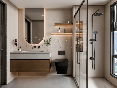 Modern bathroom 65 3D Model