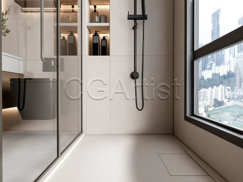 Modern bathroom 65 3D Model