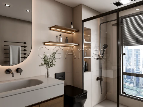 Modern bathroom 65 3D Model