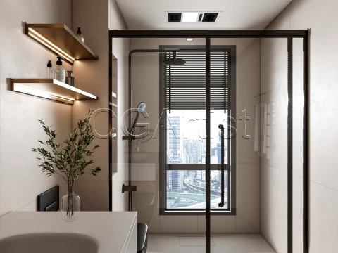 Modern bathroom 65 3D Model