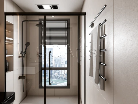 Modern bathroom 65 3D Model
