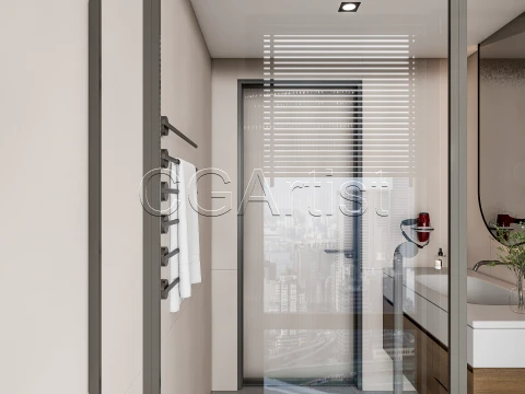 Modern bathroom 65 3D Model