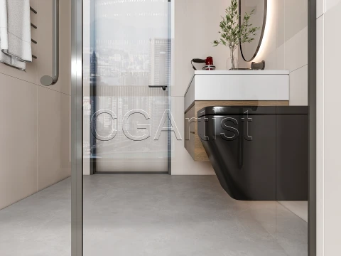 Modern bathroom 65 3D Model