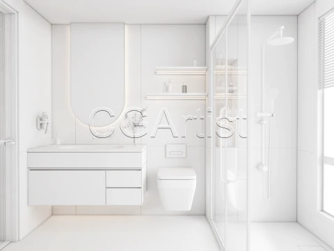 Modern bathroom 65 3D Model