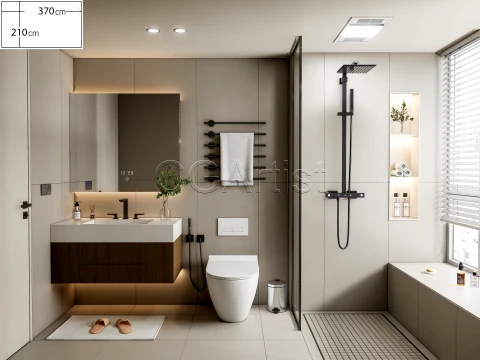 Modern bathroom 66 3D Model