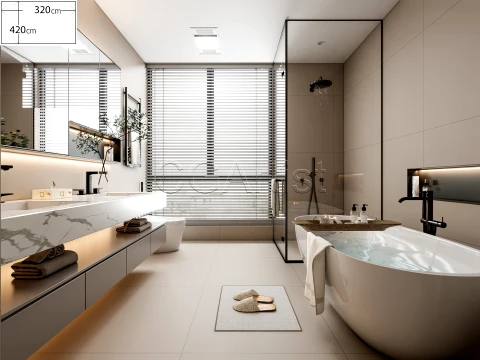 Modern bathroom 70 3D Model