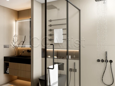 Modern bathroom 75 3D Model
