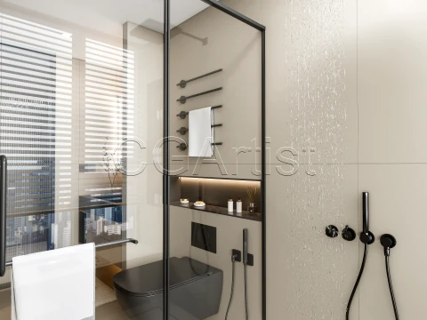 Modern bathroom 75 3D Model
