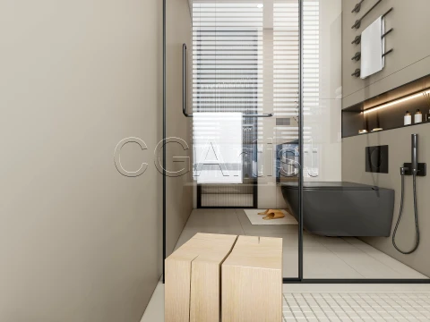Modern bathroom 75 3D Model