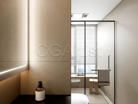 Modern bathroom 75 3D Model