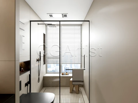 Modern bathroom 75 3D Model
