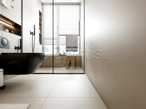 Modern bathroom 75 3D Model
