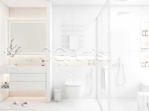 Modern bathroom 75 3D Model