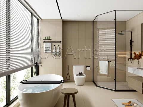 Modern bathroom 79 3D Model