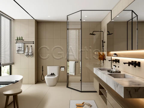 Modern bathroom 79 3D Model