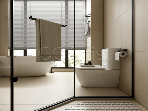Modern bathroom 79 3D Model