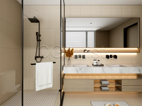 Modern bathroom 79 3D Model