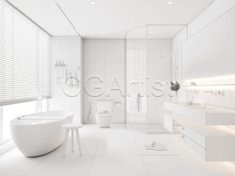 Modern bathroom 79 3D Model